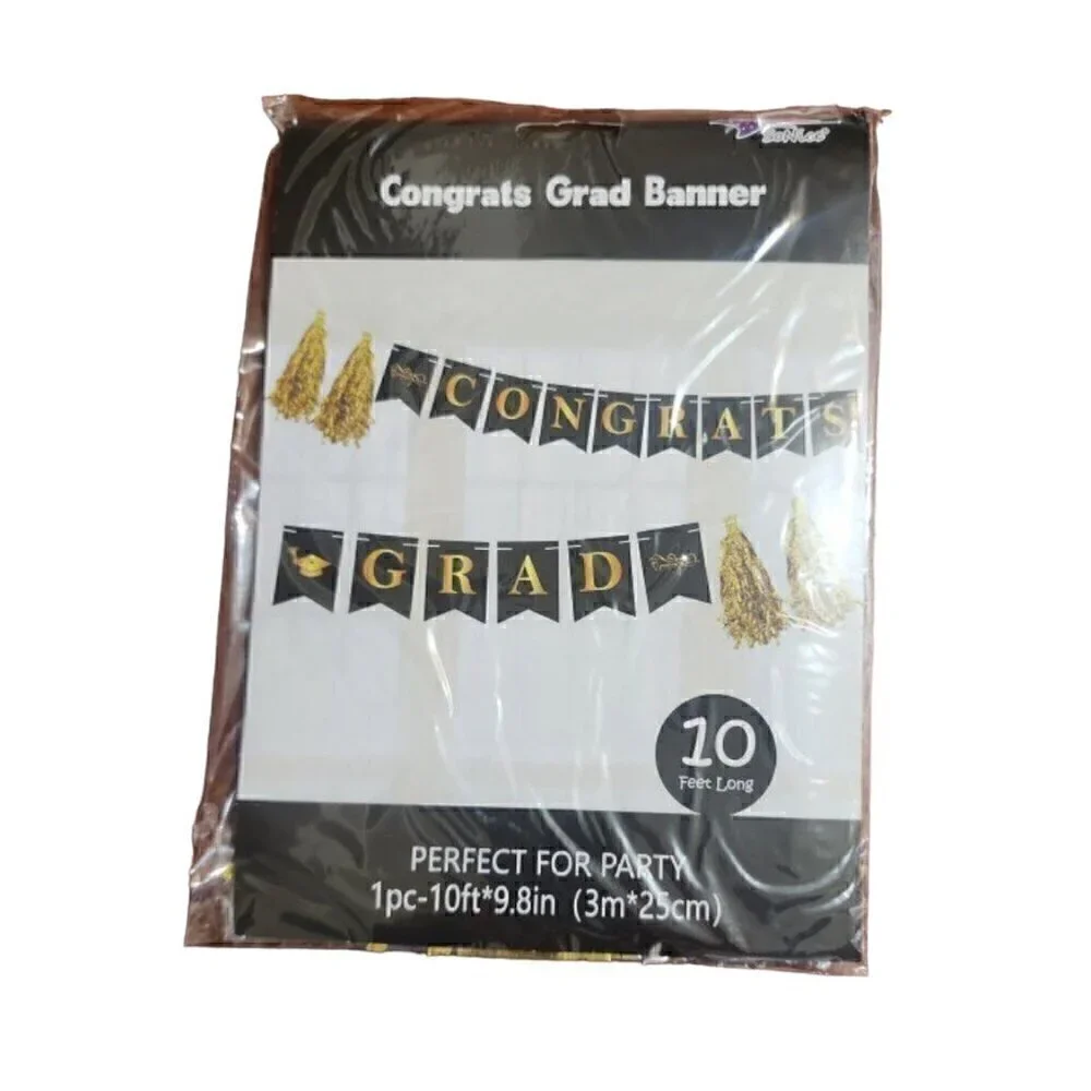 Congrats‎ Grad Banner10 Feet Cardboard